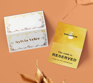 günstige personalisierte Tischkarten